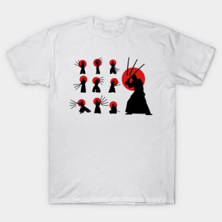 Kendo Sword Swings, Poses Silhouettes T-Shirt